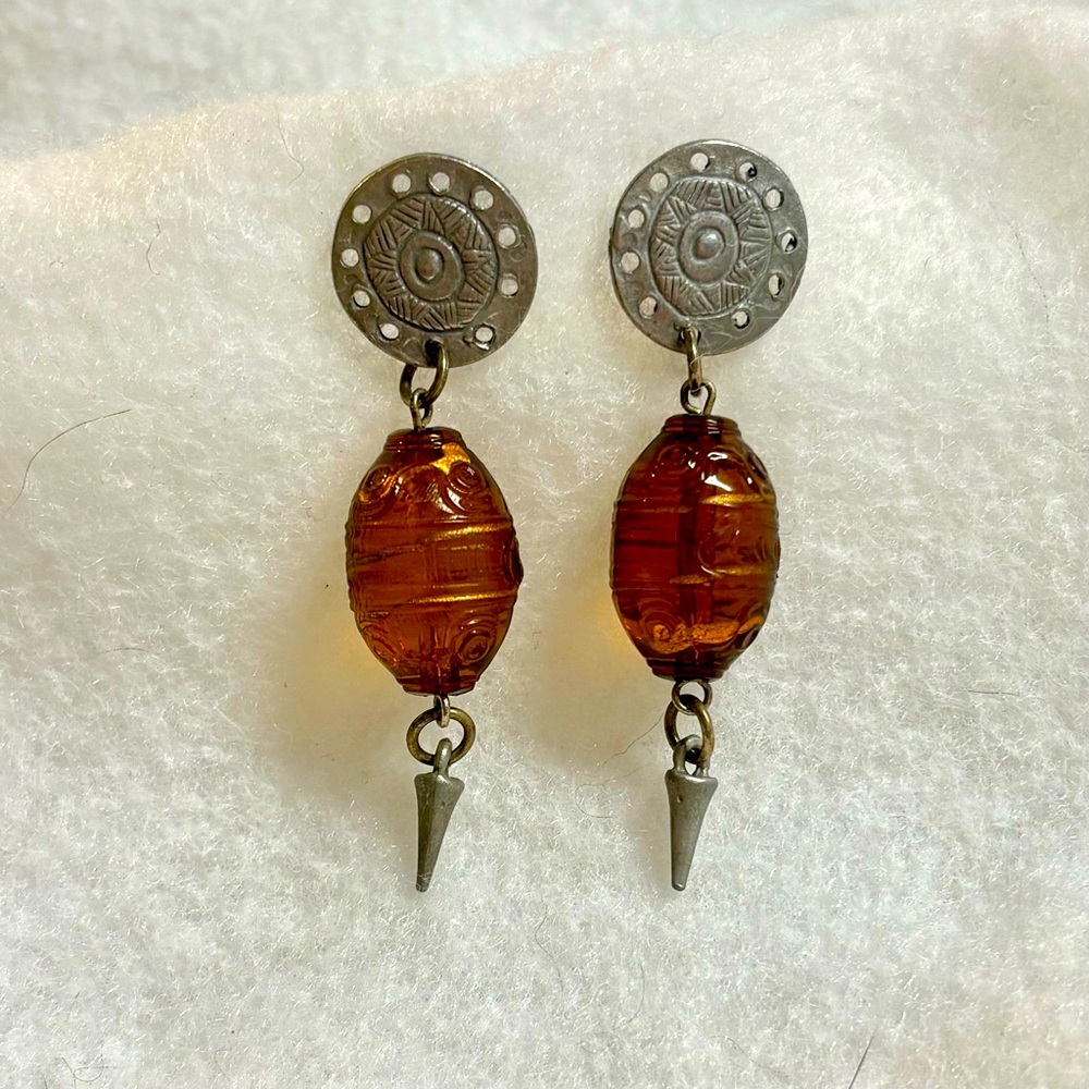 Vintage Early 1990s Funky Retro Earrings